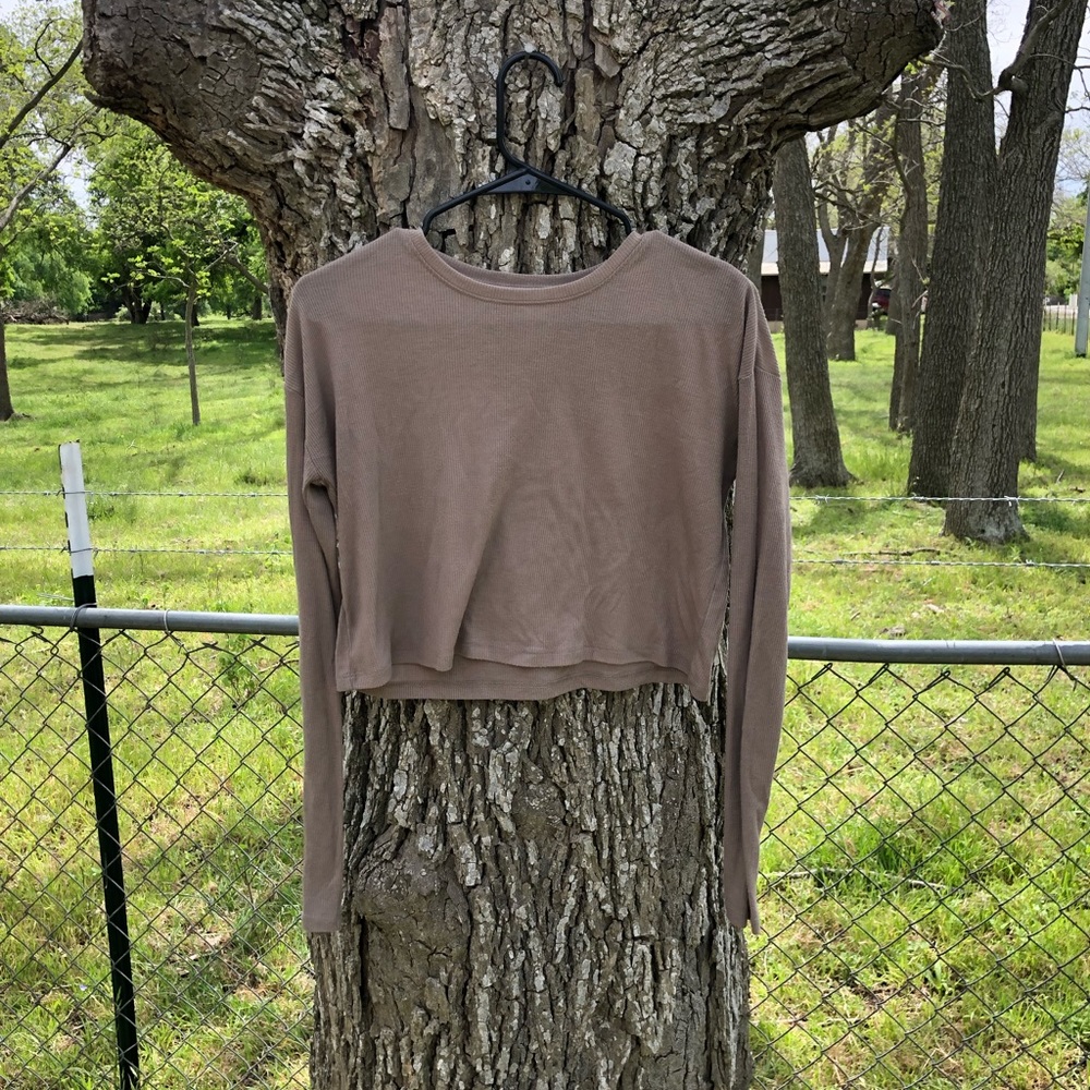 Forever 21 long sleeve crop top